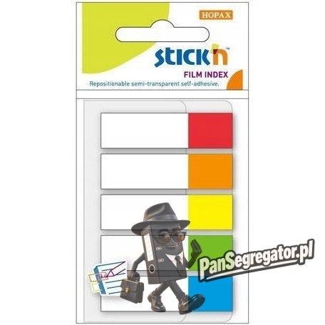Zakładki indeksujące 45x12mm mix 5 kolorów neon 21465 STICK`N