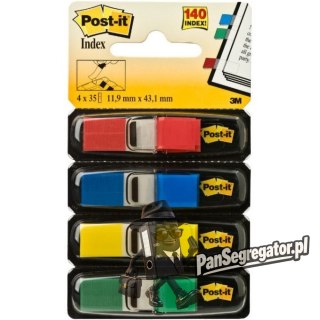 Zakładki indeksujące POST-IT 12x43mm 683-4 4x35szt 3M 70071353570