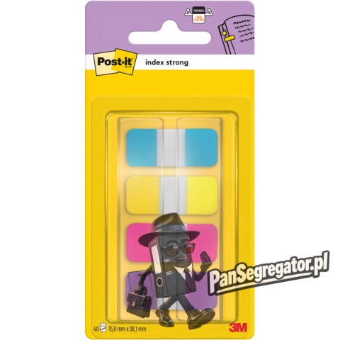 Zakładki indeksujące POST-IT 16x38mm silne mix 4 kolory 676-AYPV-EU 3M
