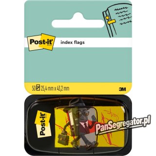 Zakładki indeksujące POST-IT 25x43mm RĘKA+OŁÓWEK 680-31 50sztuk 3M