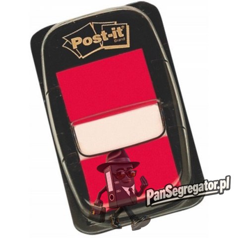 Zakładki indeksujące POST-IT 25x43mm czerwone 680-1 50sztuk 3M