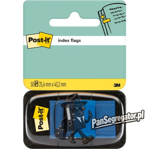 Zakładki indeksujące POST-IT 25x43mm niebieskie 680-2 50sztuk 3M