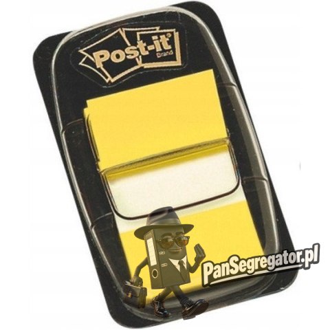 Zakładki indeksujące POST-IT 25x43mm żółte 680-5 50sztuk 3M-UU008015081