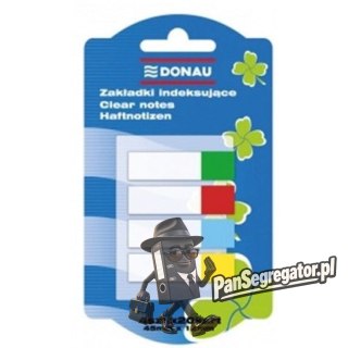 Zakładki indeksujące PP 12x45mm 4x20kartek 7568001PL-99 DONAU