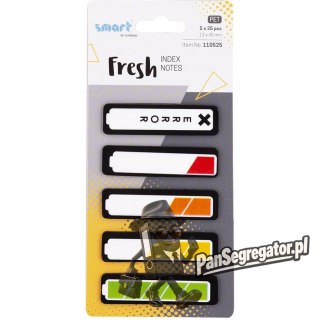 Zakładki indeksujące SMART BATERIA 12x45mm 5x25szt 110525