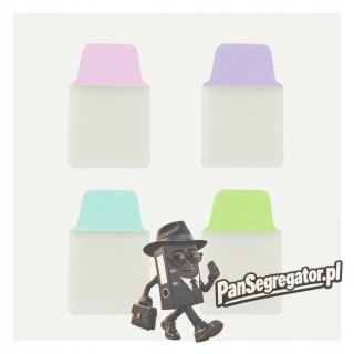 Zakładki indeksujące samoprzylepne 25,4x38,1mm przezroczyste z pastelową zakładką Ultra Tabs 74761 AVERY ZWECKFORM