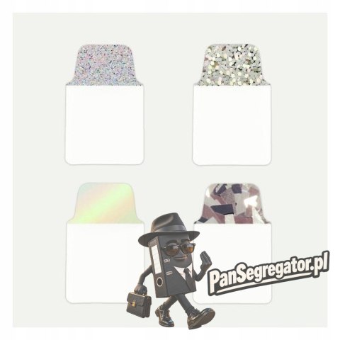 Zakładki indeksujące samoprzylepne 25,4x38,1mm srebrne holograficzne Ultra Tabs 74178 AVERY ZWECKFORM
