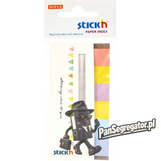 Zakładki papierowe 45x15mm 6 kolorów CANDY 180 kartek 21599 STICK`N