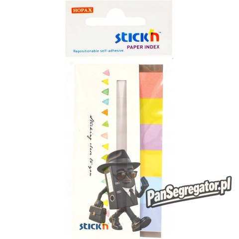Zakładki papierowe 45x15mm 6 kolorów CANDY 180 kartek 21599 STICK`N