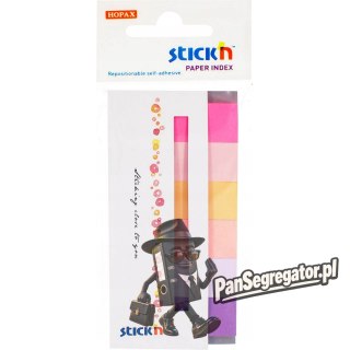Zakładki papierowe 45x15mm 6 kolorów SPRING 180 kartek 21595 STICK'N