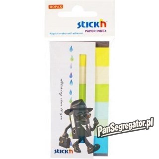 Zakładki papierowe 45x15mm 6 kolorów SUMMER 180 kartek 21596 STICK'N