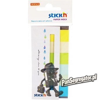 Zakładki papierowe 45x15mm 6 kolorów SUMMER 180 kartek 21596 STICK'N