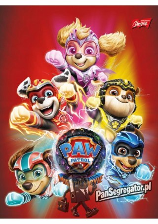 Zeszyt A5 16k 3linia dwukolorowa 70g PAW PATROL UNIPAP