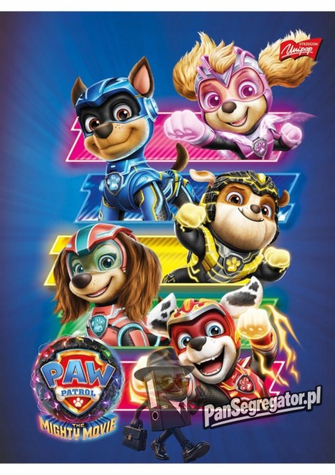 Zeszyt A5 16k 3linia dwukolorowa 70g PAW PATROL UNIPAP