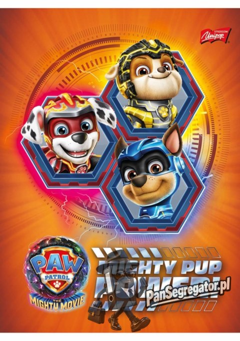 Zeszyt A5 16k 3linia dwukolorowa 70g PAW PATROL UNIPAP