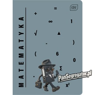 Zeszyt A5 60k kratka 70g miękki MATEMATYKA INTERDRUK