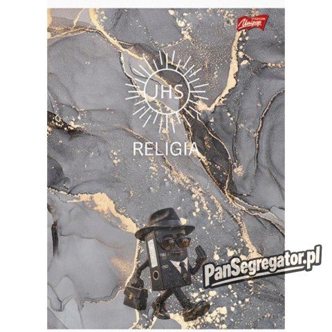 Zeszyt A5 60k kratka cień RELIGIA laminowany UNIPAP