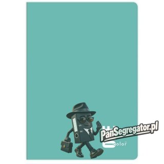 Zeszyt A5 80k kratka UV kolory ONE COLOR 7034 INTERDRUK