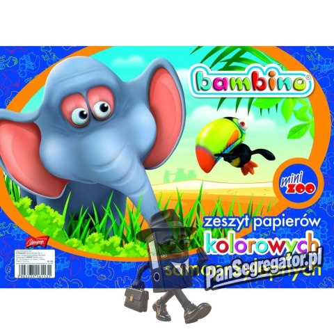 Zeszyt papierów kolorowych samoprzylepnych B4 8kartek BAMBINO
