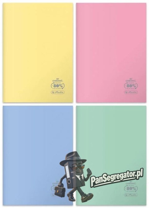 Zeszyt szkolny A4 60 kartek w kratkę 70g ECO PP Pastel Colors 400198131 HERLITZ