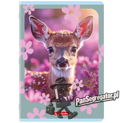 Zeszyt A4 32k kratka z marginesem ANIMALS 400206430 HERLITZ