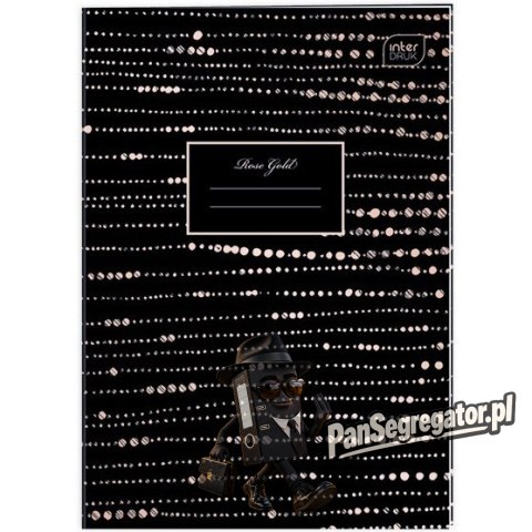 Zeszyt A4 60k kratka 70g METALLIC ROSE GOLD INTERDRUK