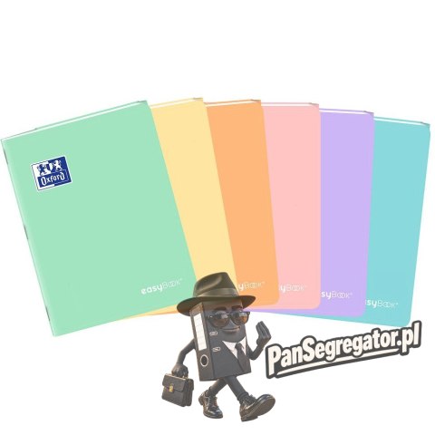 Zeszyt A4 60k kratka margines EASYBOOK PASTEL 3w1 400161237 OXFORD