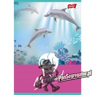 Zeszyt A5 16k kratka laminowany MERMAID UNIPAP