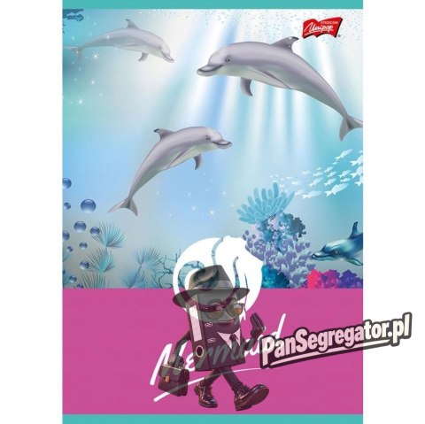 Zeszyt A5 16k kratka laminowany MERMAID UNIPAP