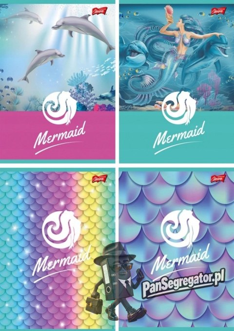 Zeszyt A5 16k kratka laminowany MERMAID UNIPAP