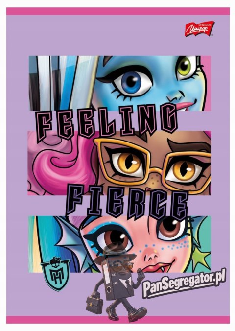 Zeszyt A5 32k 3linia kolorowa 70g MONSTER HIGH UNIPAP