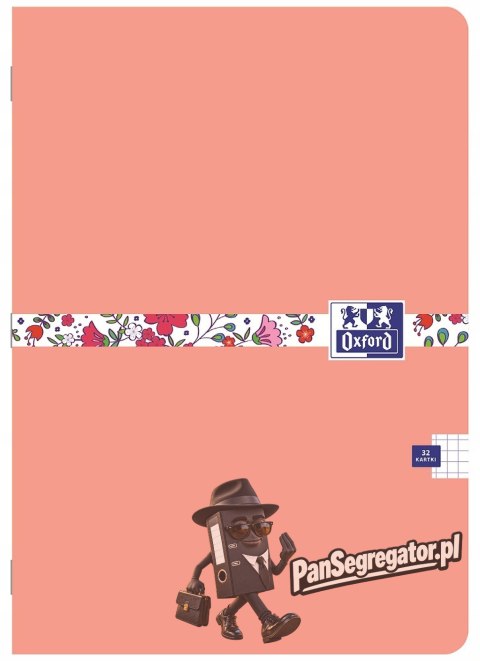 Zeszyt A5 32k kratka 90g FLORAL 400150841 OXFORD