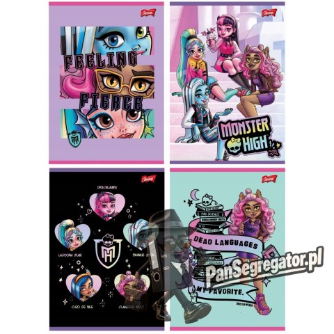 Zeszyt A5 32k kratka margines 70g MONSTER HIGH UNIPAP