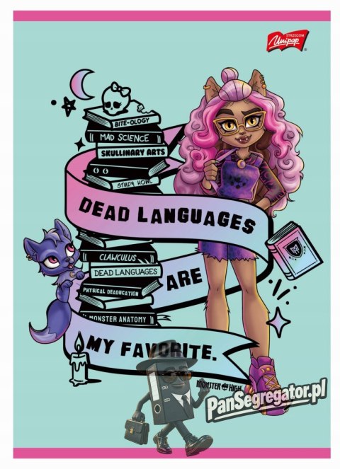 Zeszyt A5 32k kratka margines 70g MONSTER HIGH UNIPAP