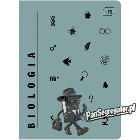 Zeszyt A5 60k kratka BIOLOGIA INTERDRUK