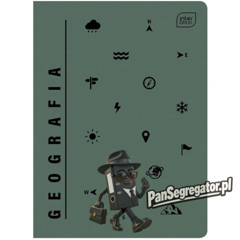Zeszyt A5 60k kratka GEOGRAFIA INTERDRUK