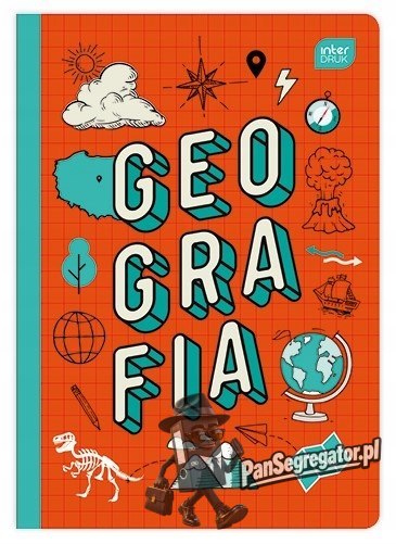 Zeszyt A5 60k kratka GEOGRAFIA INTERDRUK