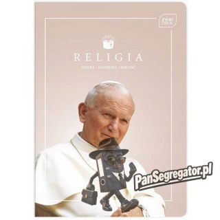 Zeszyt A5 60k kratka RELIGIA JPII/FRANCISZEK INTERDRUK