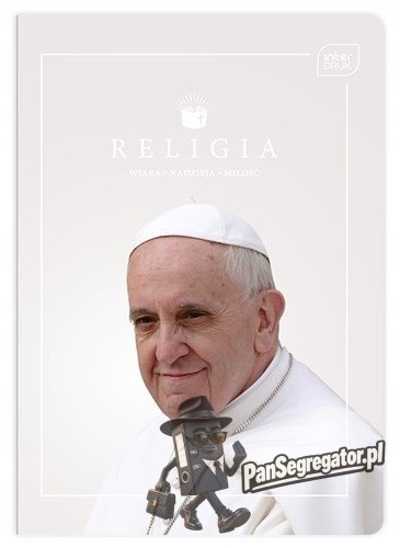 Zeszyt A5 60k kratka RELIGIA JPII/FRANCISZEK INTERDRUK