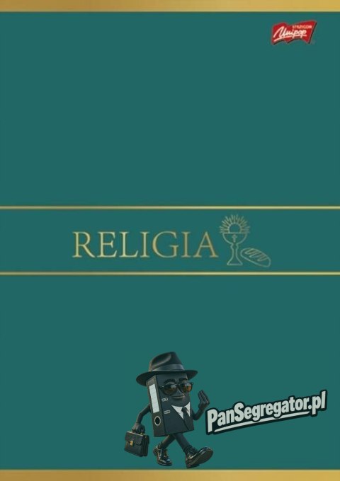 Zeszyt A5 60k kratka RELIGIA laminowany