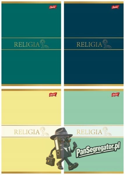 Zeszyt A5 60k kratka RELIGIA laminowany
