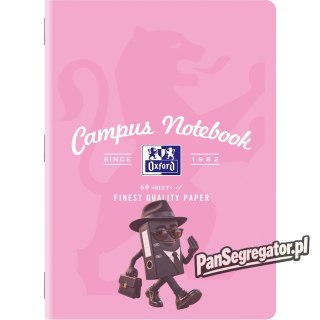 Zeszyt A5 60k kratka margines CAMPUS pastelowe 400160109 OXFORD