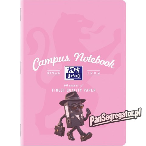 Zeszyt A5 60k kratka margines CAMPUS pastelowe 400160109 OXFORD