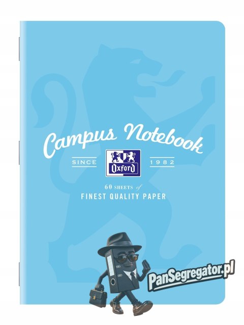 Zeszyt A5 60k kratka margines CAMPUS pastelowe 400160109 OXFORD