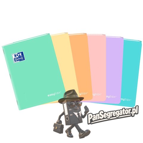 Zeszyt A5 60k kratka margines EASYBOOK PASTEL 3w1 400161235 OXFORD