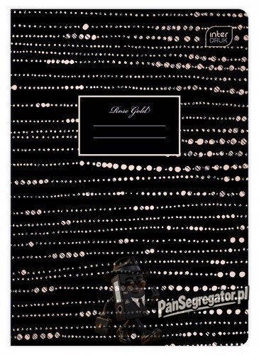 Zeszyt A5 60k linia 70g METALLIC ROSE GOLD INTERDRUK