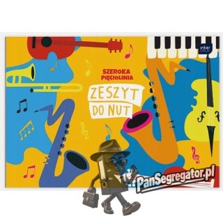 Zeszyt do nut B5 16k linia szeroka mix INTERDRUK