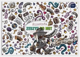Zeszyt do nut B5 16k linia szeroka mix INTERDRUK