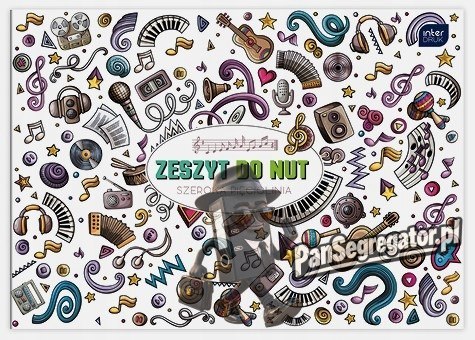 Zeszyt do nut B5 16k linia szeroka mix INTERDRUK