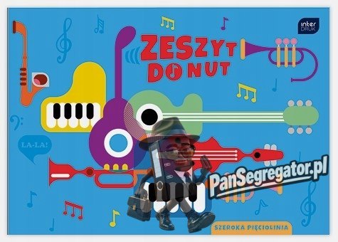 Zeszyt do nut B5 16k linia szeroka mix INTERDRUK